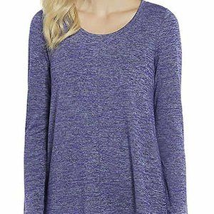 Jones New York Womens Long Sleeve Scoop Neck Shirt